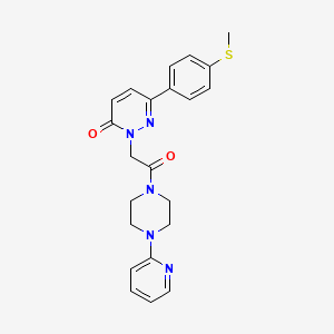 6-[4-(methylthio)phenyl]-2-{2-oxo-2-[4-(2-pyridinyl)-1-piperazinyl]ethyl}-3(2H)-pyridazinone