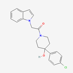 4-(4-chlorophenyl)-1-(1H-indol-1-ylacetyl)-4-piperidinol