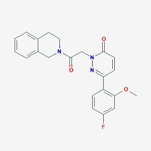 2-[2-(3,4-dihydro-2(1H)-isoquinolinyl)-2-oxoethyl]-6-(4-fluoro-2-methoxyphenyl)-3(2H)-pyridazinone