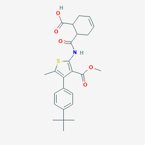 6-({[4-(4-Tert-butylphenyl)-3-(methoxycarbonyl)-5-methyl-2-thienyl]amino}carbonyl)-3-cyclohexene-1-carboxylic acid