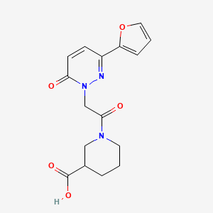 1-{[3-(2-furyl)-6-oxo-1(6H)-pyridazinyl]acetyl}-3-piperidinecarboxylic acid