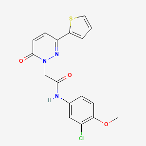 N-(3-chloro-4-methoxyphenyl)-2-[6-oxo-3-(2-thienyl)-1(6H)-pyridazinyl]acetamide