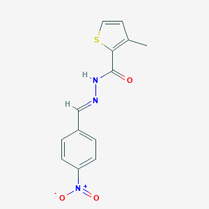 N'-{4-nitrobenzylidene}-3-methyl-2-thiophenecarbohydrazide