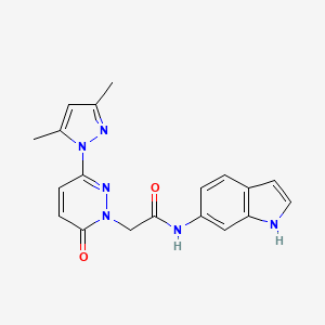 2-[3-(3,5-dimethyl-1H-pyrazol-1-yl)-6-oxo-1(6H)-pyridazinyl]-N-1H-indol-6-ylacetamide