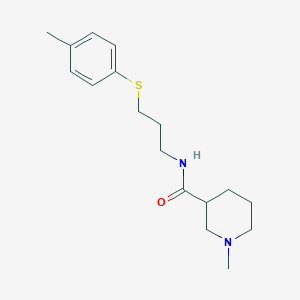 1-methyl-N-{3-[(4-methylphenyl)thio]propyl}-3-piperidinecarboxamide