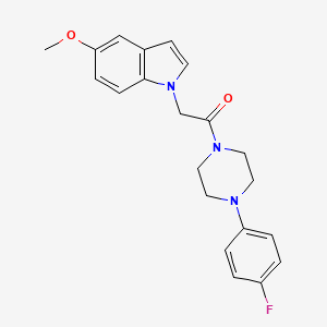 1-{2-[4-(4-fluorophenyl)-1-piperazinyl]-2-oxoethyl}-5-methoxy-1H-indole