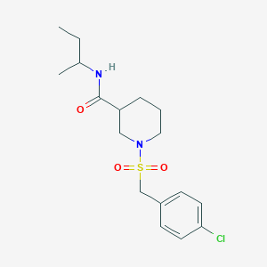 N-(sec-butyl)-1-[(4-chlorobenzyl)sulfonyl]-3-piperidinecarboxamide