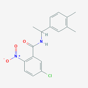 5-chloro-N-[1-(3,4-dimethylphenyl)ethyl]-2-nitrobenzamide