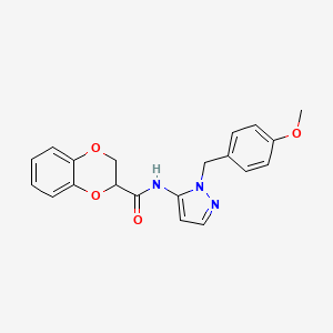 N-[1-(4-methoxybenzyl)-1H-pyrazol-5-yl]-2,3-dihydro-1,4-benzodioxine-2-carboxamide