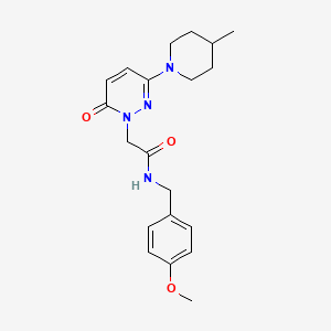 molecular formula C20H26N4O3 B4509358 N-(4-methoxybenzyl)-2-[3-(4-methyl-1-piperidinyl)-6-oxo-1(6H)-pyridazinyl]acetamide 