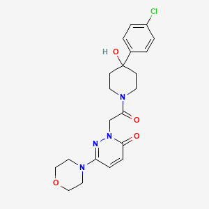 2-{2-[4-(4-chlorophenyl)-4-hydroxy-1-piperidinyl]-2-oxoethyl}-6-(4-morpholinyl)-3(2H)-pyridazinone