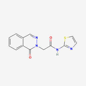 molecular formula C13H10N4O2S B4509376 2-(1-oxo-2(1H)-phthalazinyl)-N-1,3-thiazol-2-ylacetamide 