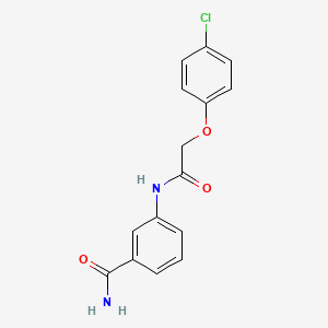 3-{[(4-chlorophenoxy)acetyl]amino}benzamide