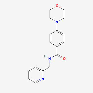 molecular formula C17H19N3O2 B4509429 4-(4-morpholinyl)-N-(2-pyridinylmethyl)benzamide 