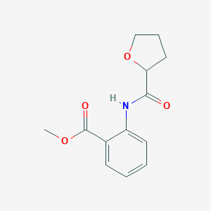 molecular formula C13H15NO4 B450943 Methyl 2-[(tetrahydro-2-furanylcarbonyl)amino]benzoate CAS No. 495395-14-7