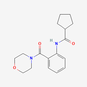 N-[2-(4-morpholinylcarbonyl)phenyl]cyclopentanecarboxamide