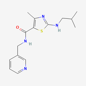 2-(isobutylamino)-4-methyl-N-(3-pyridinylmethyl)-1,3-thiazole-5-carboxamide