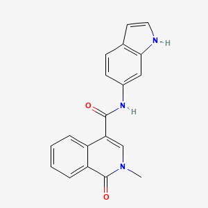 N-1H-indol-6-yl-2-methyl-1-oxo-1,2-dihydro-4-isoquinolinecarboxamide