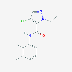 molecular formula C14H16ClN3O B450948 4-chloro-N-(2,3-dimethylphenyl)-1-ethyl-1H-pyrazole-5-carboxamide 