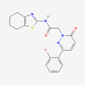 2-[3-(2-fluorophenyl)-6-oxo-1(6H)-pyridazinyl]-N-(4,5,6,7-tetrahydro-1,3-benzothiazol-2-yl)acetamide