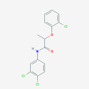 molecular formula C15H12Cl3NO2 B450950 2-(2-chlorophenoxy)-N-(3,4-dichlorophenyl)propanamide 