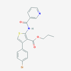 Propyl 4-(4-bromophenyl)-2-[(pyridin-3-ylcarbonyl)amino]thiophene-3-carboxylate
