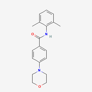 molecular formula C19H22N2O2 B4509532 N-(2,6-dimethylphenyl)-4-(4-morpholinyl)benzamide 