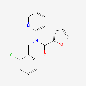 molecular formula C17H13ClN2O2 B4509554 N-(2-chlorobenzyl)-N-2-pyridinyl-2-furamide 