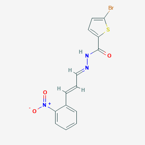 5-bromo-N'-(3-{2-nitrophenyl}-2-propenylidene)-2-thiophenecarbohydrazide