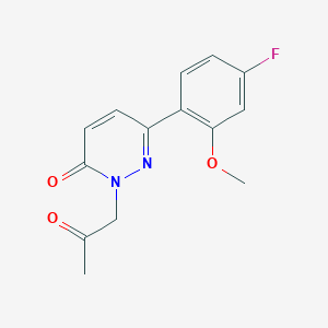 6-(4-fluoro-2-methoxyphenyl)-2-(2-oxopropyl)-3(2H)-pyridazinone