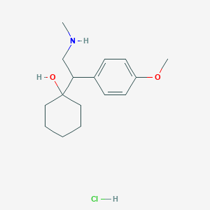 molecular formula C16H26ClNO2 B045096 1-[1-(4-甲氧基苯基)-2-(甲氨基)乙基]环己醇盐酸盐 CAS No. 93413-90-2