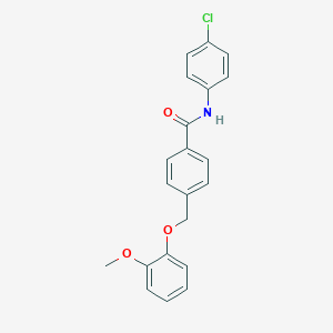N-(4-chlorophenyl)-4-[(2-methoxyphenoxy)methyl]benzamide