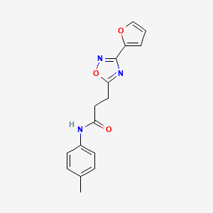 3-[3-(2-furyl)-1,2,4-oxadiazol-5-yl]-N-(4-methylphenyl)propanamide