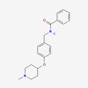 N-{4-[(1-methyl-4-piperidinyl)oxy]benzyl}benzamide