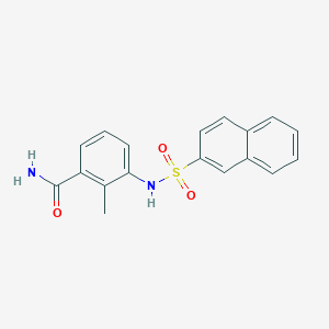 2-methyl-3-[(2-naphthylsulfonyl)amino]benzamide