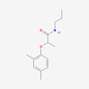 molecular formula C14H21NO2 B4509623 2-(2,4-dimethylphenoxy)-N-propylpropanamide 