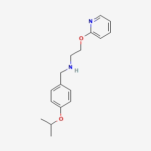 molecular formula C17H22N2O2 B4509663 (4-isopropoxybenzyl)[2-(2-pyridinyloxy)ethyl]amine 