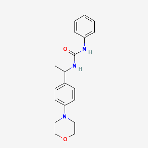 N-{1-[4-(4-morpholinyl)phenyl]ethyl}-N'-phenylurea