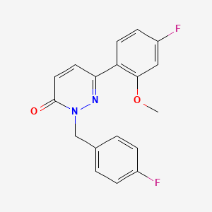 2-(4-fluorobenzyl)-6-(4-fluoro-2-methoxyphenyl)pyridazin-3(2H)-one