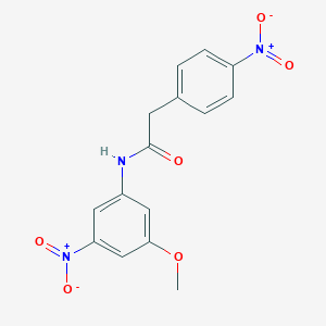 molecular formula C15H13N3O6 B450971 N-(3-methoxy-5-nitrophenyl)-2-(4-nitrophenyl)acetamide 