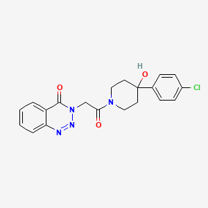 3-{2-[4-(4-chlorophenyl)-4-hydroxy-1-piperidinyl]-2-oxoethyl}-1,2,3-benzotriazin-4(3H)-one