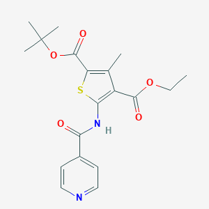 2-Tert-butyl 4-ethyl 5-(isonicotinoylamino)-3-methylthiophene-2,4-dicarboxylate
