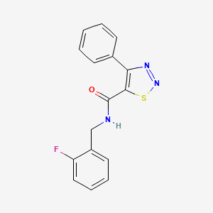 N-(2-fluorobenzyl)-4-phenyl-1,2,3-thiadiazole-5-carboxamide