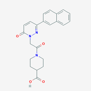 1-{[3-(2-naphthyl)-6-oxo-1(6H)-pyridazinyl]acetyl}-4-piperidinecarboxylic acid