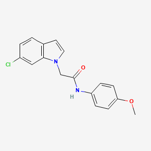 2-(6-chloro-1H-indol-1-yl)-N-(4-methoxyphenyl)acetamide