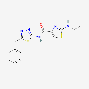 N-(5-benzyl-1,3,4-thiadiazol-2-yl)-2-(isopropylamino)-1,3-thiazole-4-carboxamide