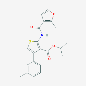Isopropyl 2-[(2-methyl-3-furoyl)amino]-4-(3-methylphenyl)thiophene-3-carboxylate