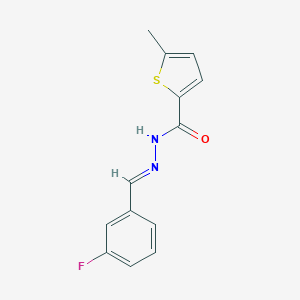 N'-(3-fluorobenzylidene)-5-methyl-2-thiophenecarbohydrazide
