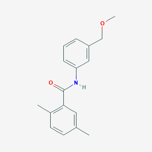 molecular formula C17H19NO2 B4509921 N-[3-(methoxymethyl)phenyl]-2,5-dimethylbenzamide 