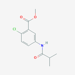 molecular formula C12H14ClNO3 B4509946 methyl 2-chloro-5-(isobutyrylamino)benzoate 